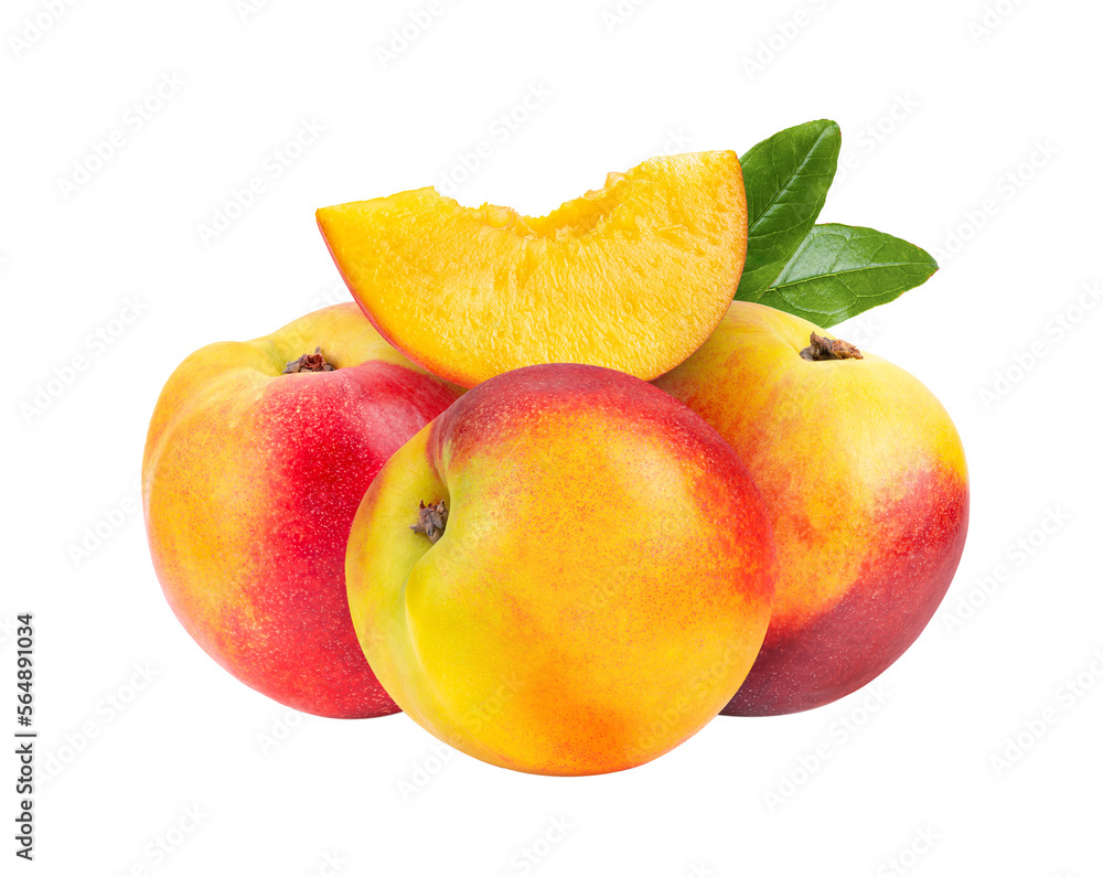 Nectarine fruit isolated on transparent png Nectarine fruit isolated on transparent png