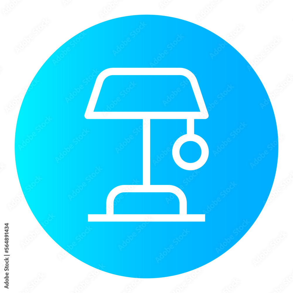 Lamp Circular gradient icon Lamp Circular gradient icon
