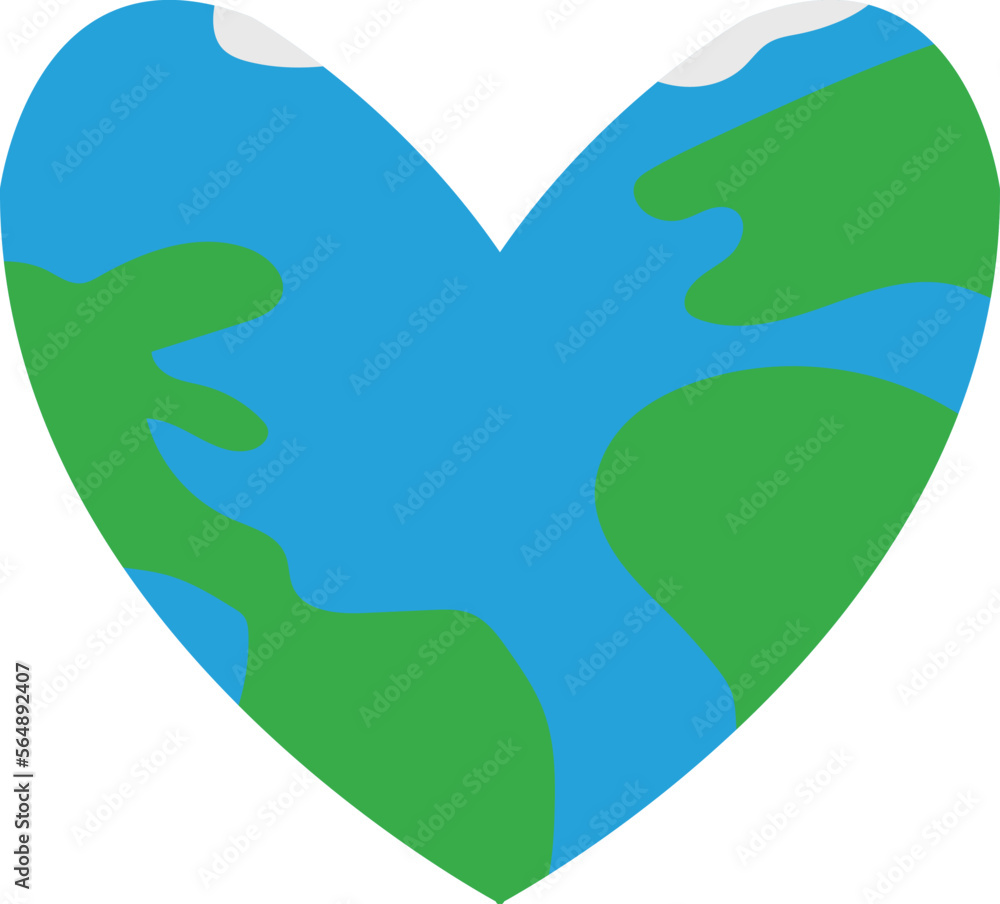 I love Earth or save Earth vector image I love Earth or save Earth vector image