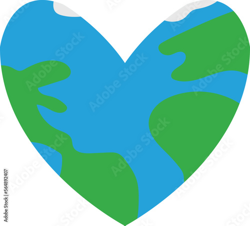 I love Earth or save Earth vector image
