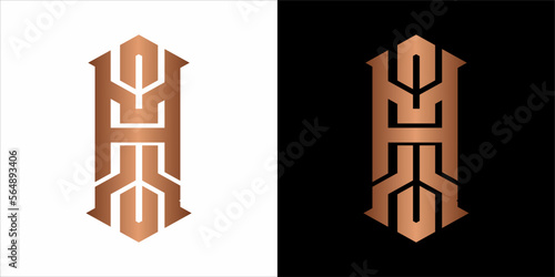 the beautiful  infinity monogram in incredibly luxury and classy style, elegant circular  logo template for a high-end brand personality