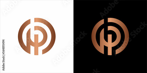 the beautiful  infinity monogram in incredibly luxury and classy style, elegant circular  logo template for a high-end brand personality