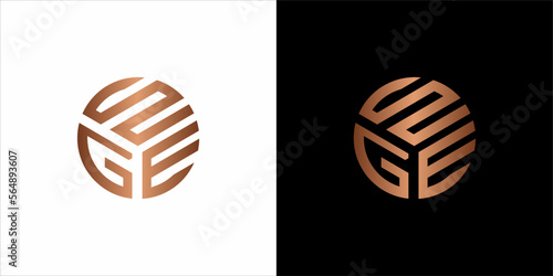 the beautiful  infinity monogram in incredibly luxury and classy style, elegant circular  logo template for a high-end brand personality