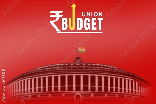 Obraz na plátne Indian Union Budget February 01