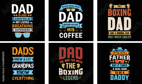 Father's Day T-shirt Design Bundle. Day t-shirt design vector. T-shirt Design Vector. Father's Day Vector Graphics 