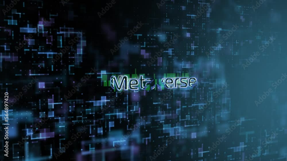 Metaverse Concept Text Reveal Animation with Digital Abstract Technology Background 3D Rendering for Blockchain, Metaverse, Cryptocurrency Metaverse Concept Text Reveal Animation with Digital Abstract Technology Background 3D Rendering for Blockchain, Metaverse, Cryptocurrency