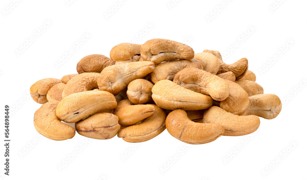 Roasted cashew nuts isolated on transparent png Roasted cashew nuts isolated on transparent png