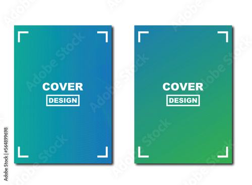 Cover design template set. Colorful geometric background. Vector illustration.