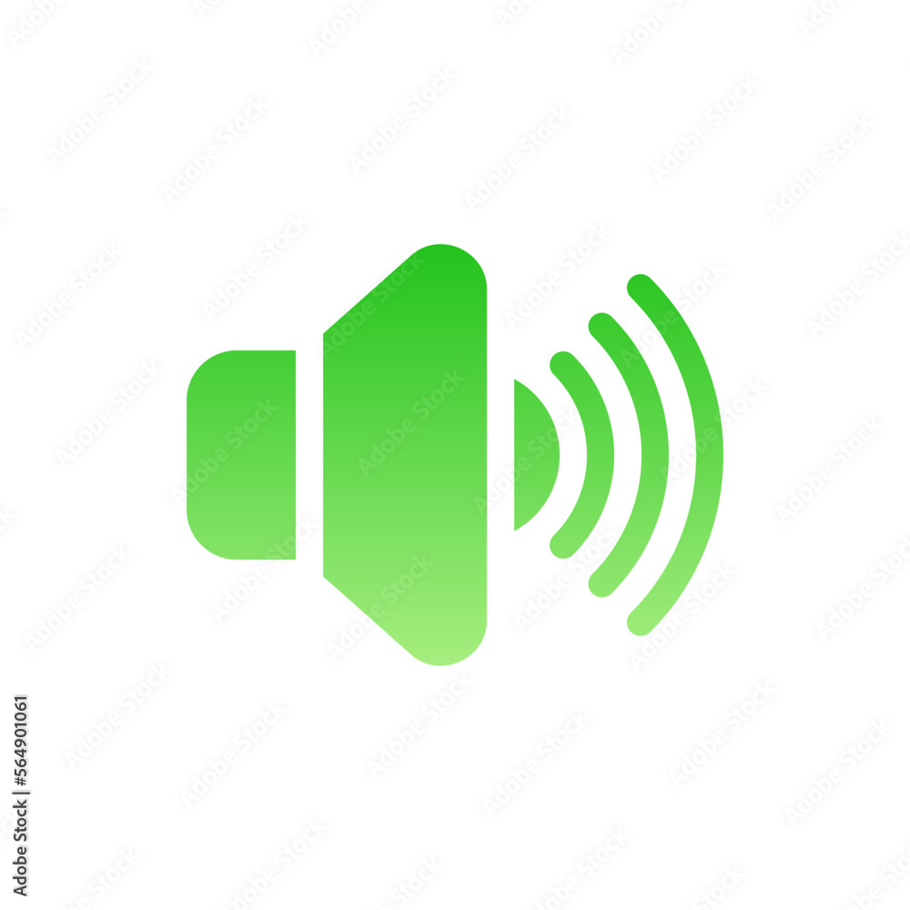 volume flat gradient icon volume flat gradient icon