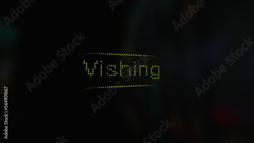 Cyber attack Vishing vunerability in text ascii art style, ASCII text.