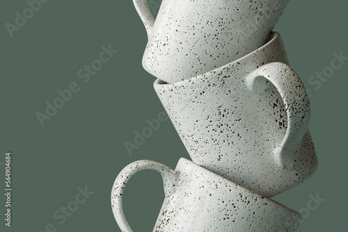 closeup of mugs photo