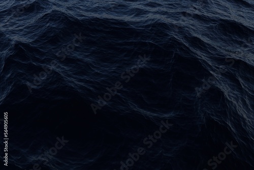 Deep and dark turbulent sea or ocean water photo