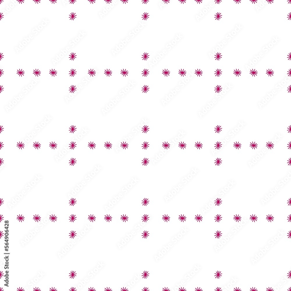 Seamless abstract geometric pattern. Red elements. White background. Illustration. Designed for textile fabrics, wrapping paper, background, wallpaper, cover.