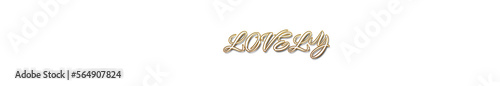 Lovely word gold typography banner with transparent background	