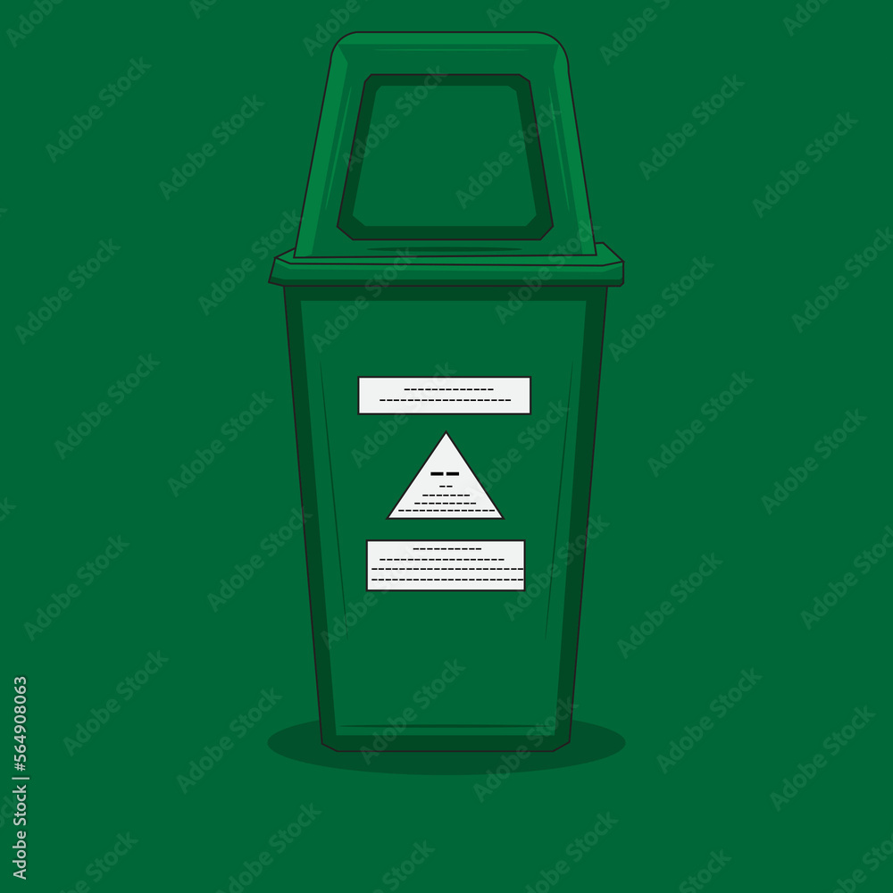 green recycling bin green recycling bin