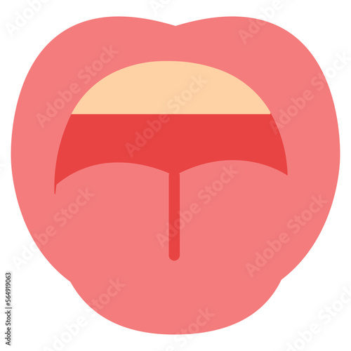 mouth flat icon