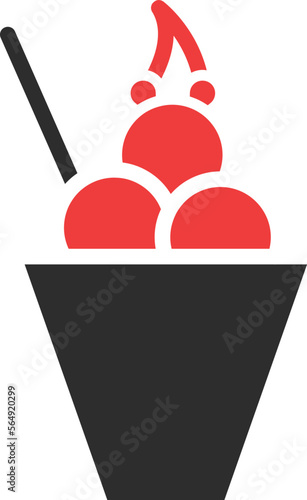 ice cup Vector Icon
