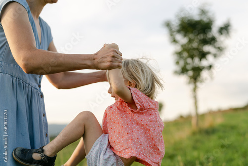 mother and her toddler  photo