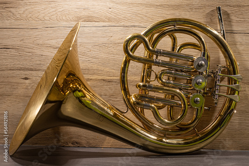 Waldhorn, Horn, Musikinstrument, Blas, blechblasinstrument, metall, gold, instrument, funkelnd, orchestra, musical, musics, trompete, close up photo