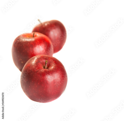 Drei rote Äpfel - isoliert