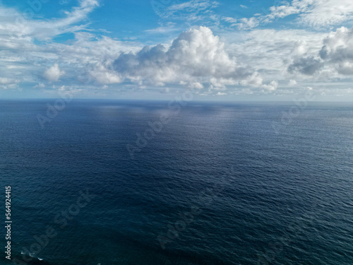 ocean view with clouds and sky in bali indonesia photo