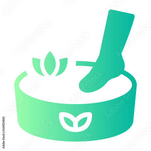 pedicure gradient icon