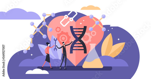Biohacking illustration, transparent background. Flat tiny self improvement persons concept. Biological health development using hacker ethic and anatomy knowledge.