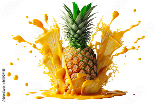 pineapple juice and fruits