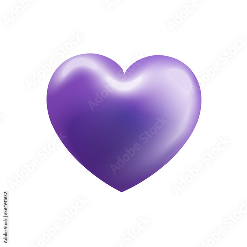 purple heart png 3d