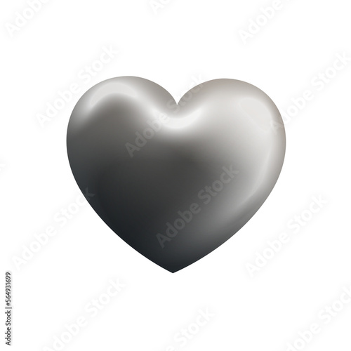 Black Heart Emoji 3d