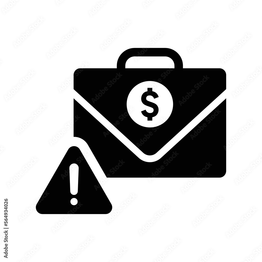 Business, investment Risk icon. Editable vector isolated on a white background.