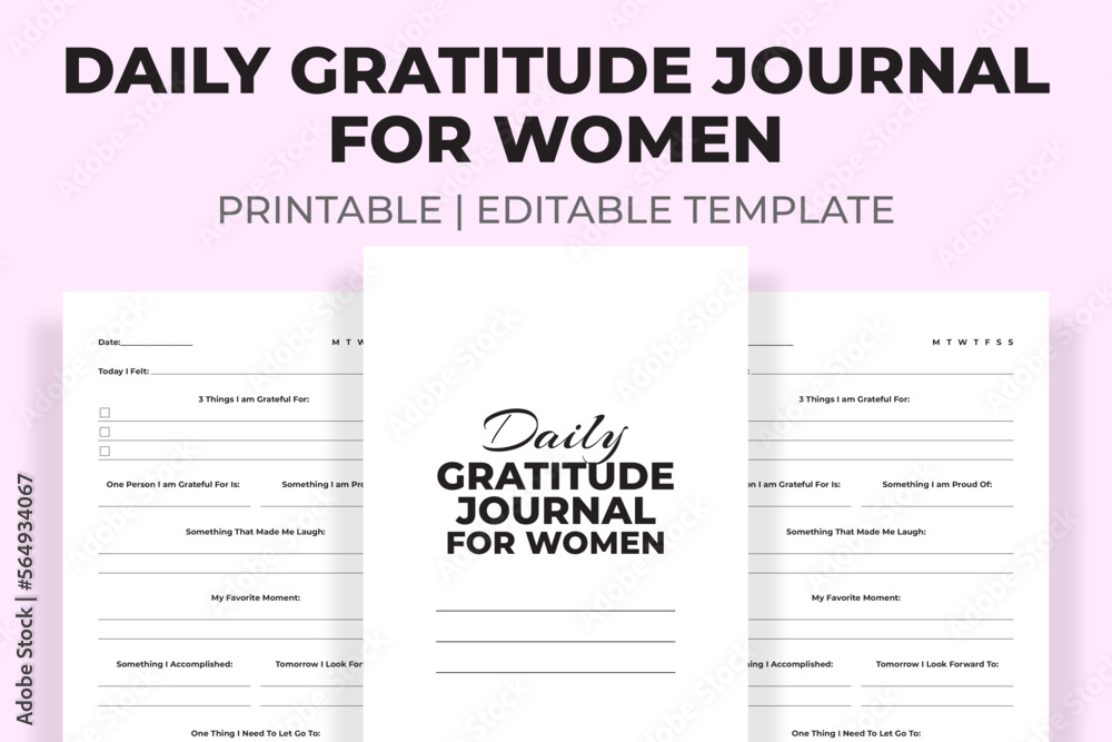 Daily Gratitude Journal For Women Daily Gratitude Journal For Women