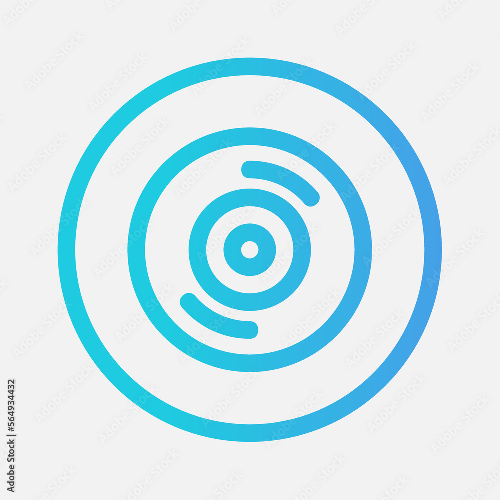 Lens icon in gradient style about camera, use for website mobile app presentation Lens icon in gradient style about camera, use for website mobile app presentation