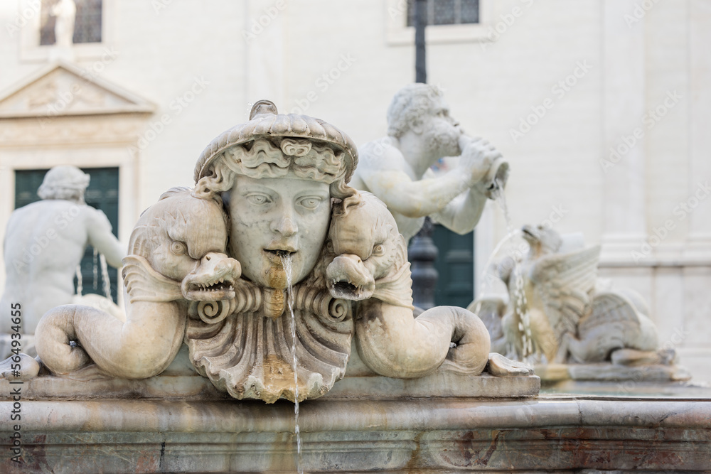 Fontana del Moro in Piazza Navona of Rome Fontana del Moro in Piazza Navona of Rome