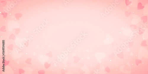 pink background with hearts © arwiyada