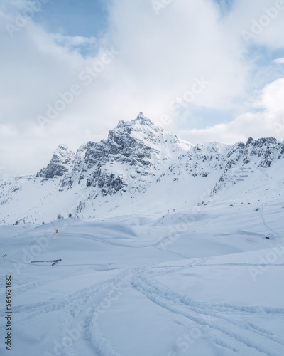 Winter mountain landscape, Dolomites, Italy, Unseco World Heritage, Sella Ronda, Alta Badia , Italy Dolomites Supeski region, Tofana di Rozes, Piz Boe © Pavel Kašák