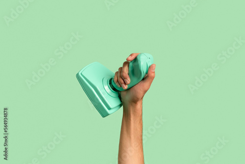 Hands holding gaming joystick controller 