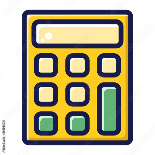 Icon online shop calculator Illustration for web app etc