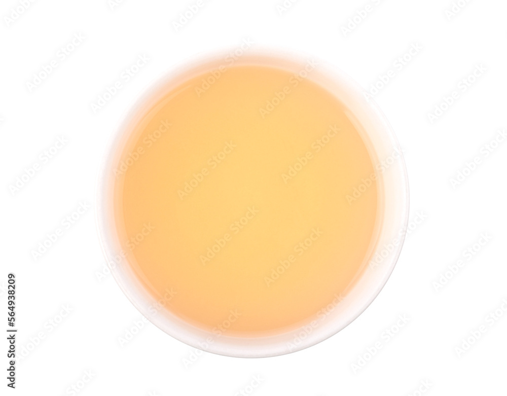 Oolong tea in a white cup on transparent png Oolong tea in a white cup on transparent png