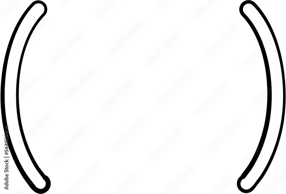 Hand Drawn Bracket Vector Design Element Hand Drawn Bracket Vector Design Element