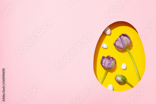 Canvas Print Concept of Easter, Easter holidays, space for text