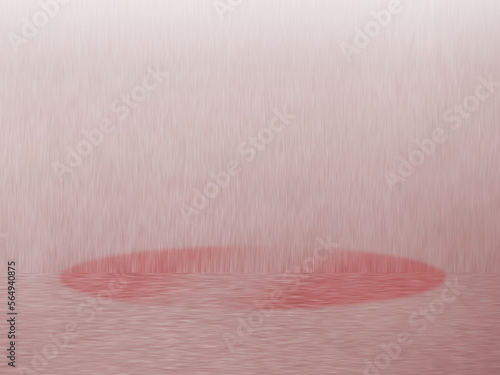 Background product display in pink tone with platform. Stage showcase in cool light and shade motion blurred background.