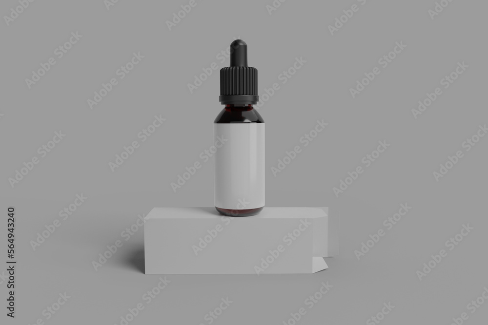 Blank Drop Bottle Mockup Blank Drop Bottle Mockup