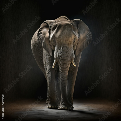 Beautiful Elephant in his prime (AI Generated)