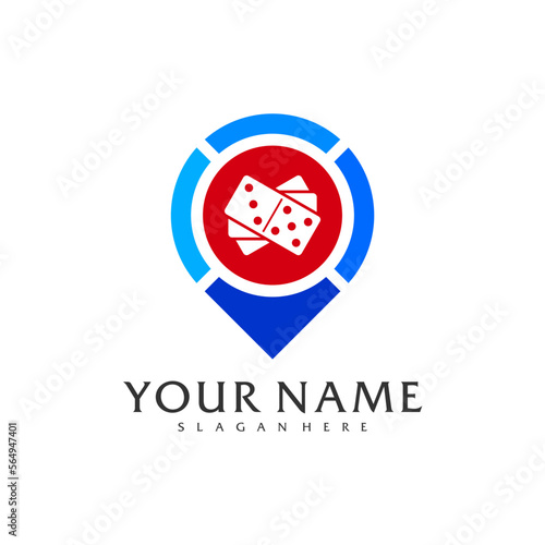 Free Download Point Domino logo vector template, Creative Domino logo design concepts - GFXLoad