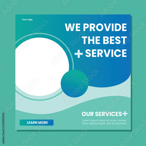Medical healthcare service social media post template design. Hospital, doctor, clinic and dentist health business promotion flyer poster.