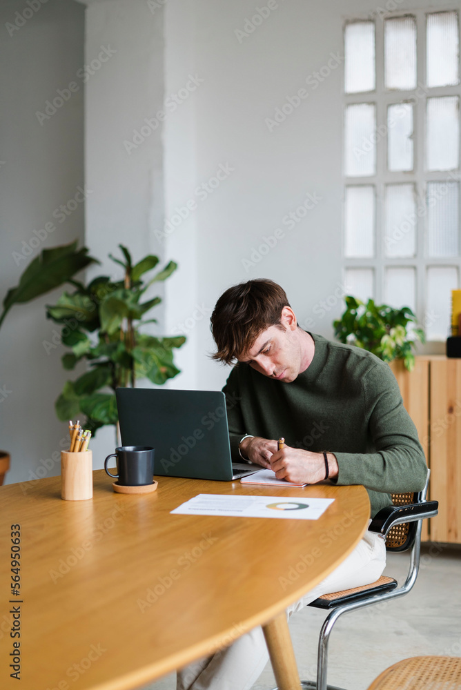 Male Entrepreneur In Modern Office Male Entrepreneur In Modern Office