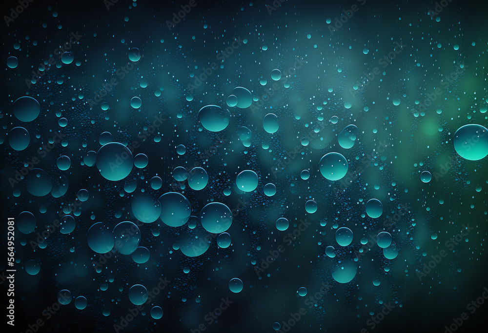 Ai-Generated Render of a Serene Rainy Scene: Glistening Raindrops on a Soft Blue Sky Ai-Generated Render of a Serene Rainy Scene: Glistening Raindrops on a Soft Blue Sky