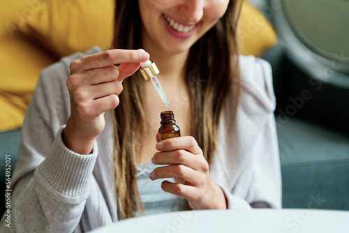 Natural skincare and beauty routine.