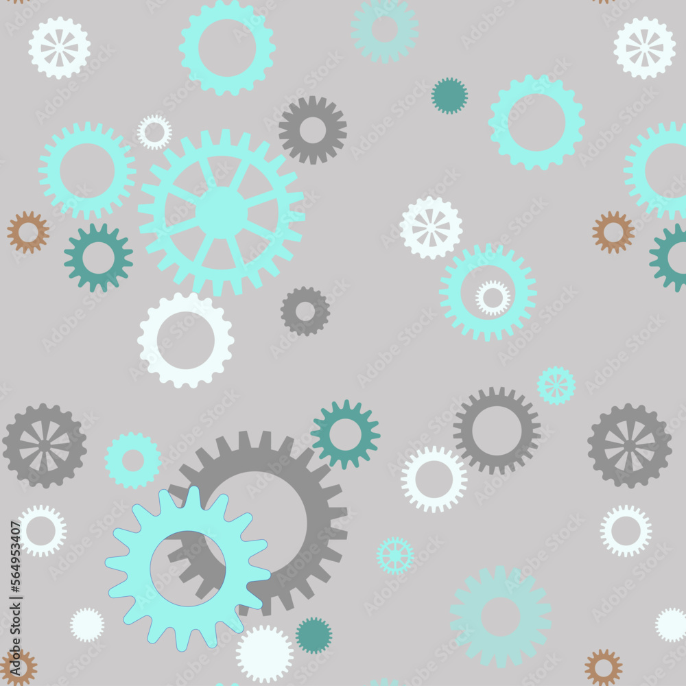 gear, pattern with mechanism elements gear, pattern with mechanism elements